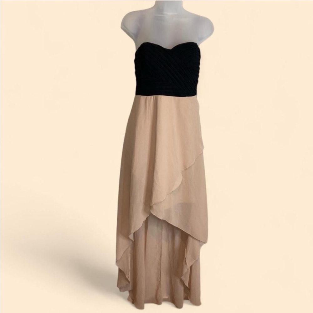 Casting L.A. strapless high low dress large